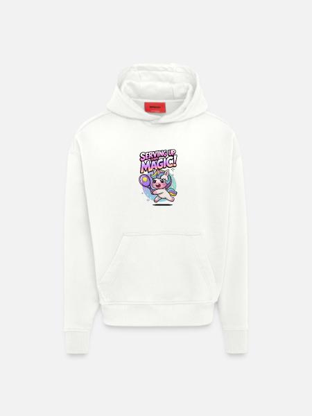 Serving Up Some Magic! - Hoodie- made by SPREAD - OFF WHITE