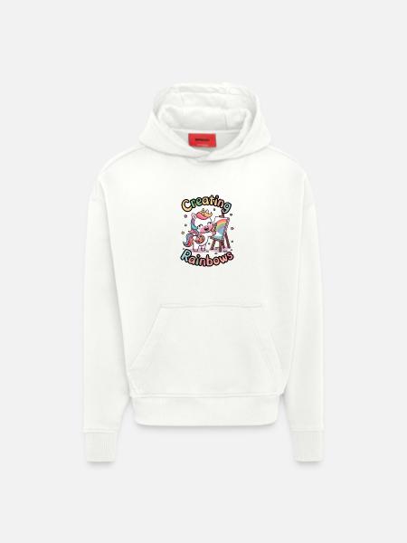 Creating Rainbows - Hoodie- made by SPREAD  - OFF WHITE