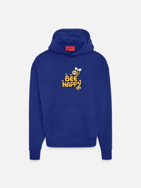 Bee Happy - Hoodie- made by SPREAD  - OFF WHITE