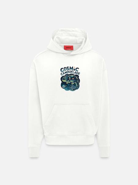 Cosmic Camouflage - Hoodie- made by SPREAD - OFF WHITE