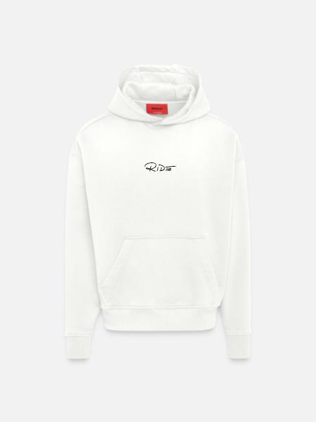 CHEVAUCHER - Sweat à capuche bio épais oversize fabriqué en UE - OFF WHITE