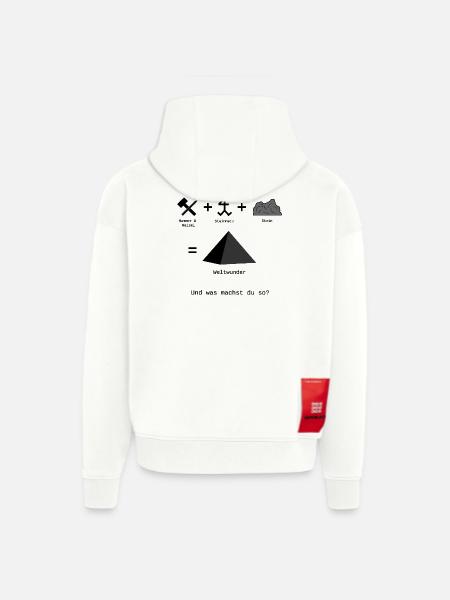 Weltwunder - Hoodie- made by SPREAD - OFF WHITE