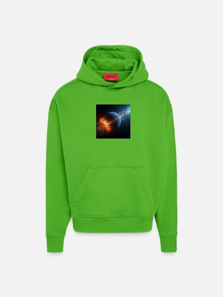 Cosmic Firestarter - Hoodie- made by SPREAD  - Apple Neon