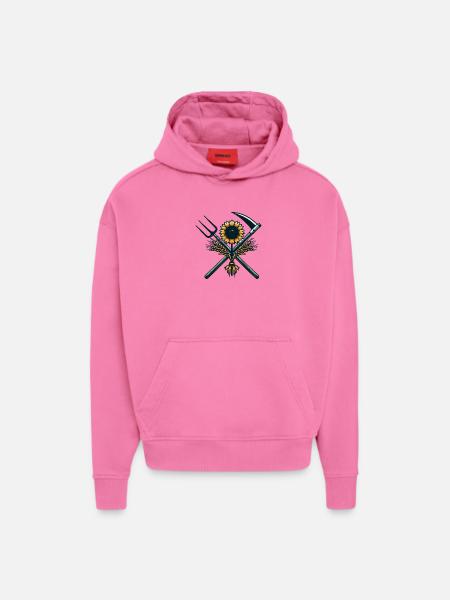 Agriculture Logo - Hoodie- made by SPREAD  - AURA PINK