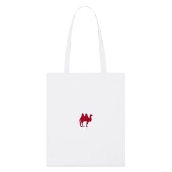 Broderie de chameau - Tote bag bio Stanley/Stella - blanc - Devant