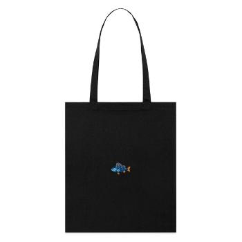 Perchoir brodé - Tote bag bio Stanley/Stella - noir - Devant