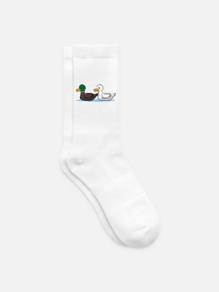 Enten - Tennissocken - Weiß