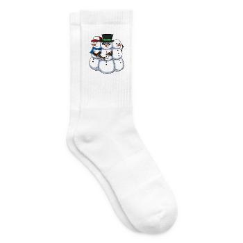 Cool Snowmans Coole Schneemänner - Tennissocken - Weiß - Rechts