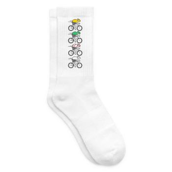 Cycling France Champion Trikot - Tennissocken - Weiß - Rechts