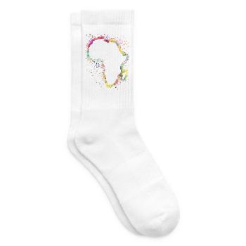 Afrika - Tennissocken - Weiß - Rechts
