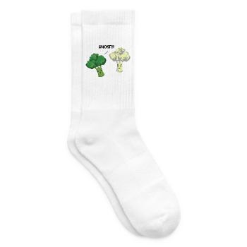 Knackiger Brokkoli Supergemüse - Tennissocken - Weiß - Rechts
