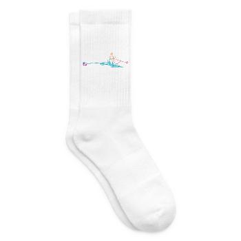 Ehrgeizige Rudermannschaft Zieleinlauf - Tennissocken - Weiß - Rechts