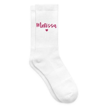 Melissa Herz Pink - Tennissocken - Weiß - Rechts