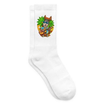 Lustige Esel Cartoon Sommer Strand Sonnenbrille - Tennissocken - Weiß - Rechts