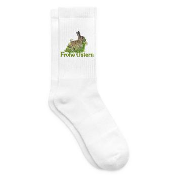 Frohe Ostern - Tennissocken - Weiß - Rechts