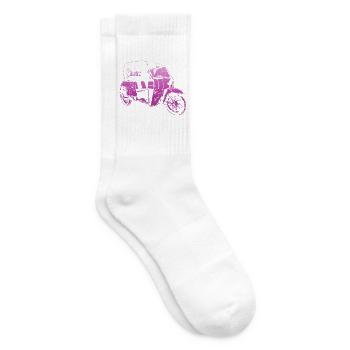 DDR Duo Kult-Oldtimer - Tennissocken - Weiß - Rechts