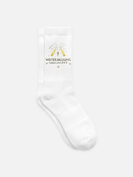 Weiterbildung Fortbildung Prüfung bestanden - Tennissocken - Weiß