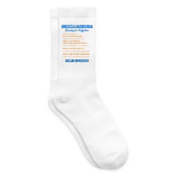 JGA Liste Junggeselle Mutprobe Bräutigam Aufgaben - Tennissocken - Weiß - Rechts
