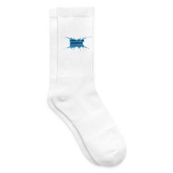 goutte eau - Chaussettes de tennis - blanc - Droite