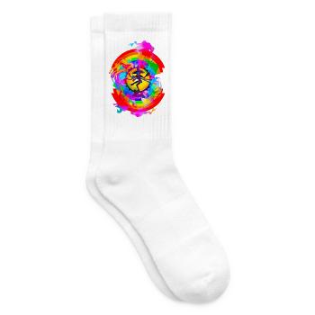 Regenbogen Shiva Tantra - Tennissocken - Weiß - Rechts