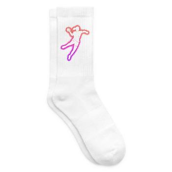 Handball Handballspieler Mädchen Handballerin - Tennissocken - Weiß - Rechts