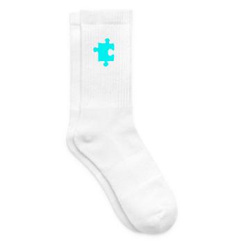 Puzzle - Tennissocken - Weiß - Rechts