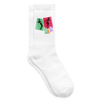 Grooviger Ska Trompetensound - Tennissocken - Weiß - Rechts
