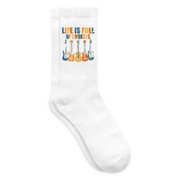 Gitarrist Gitarren Gitarrenspieler Spruch Lustig - Tennissocken - Weiß - Rechts