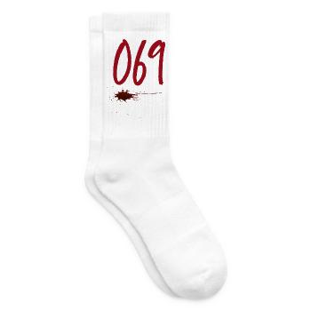 Postleitzahl Frankfurt 069 - Tennissocken - Weiß - Rechts