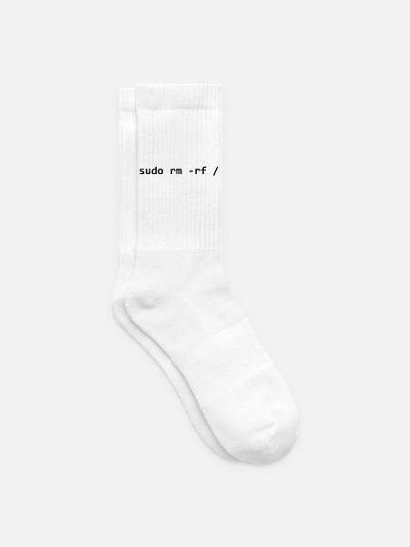 sudo rm rf - Tennis socks - white