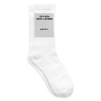 Lehrer - Tennissocken - Weiß - Rechts