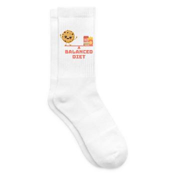 équilibré cookie fastfood Régime - Chaussettes de tennis - blanc - Droite