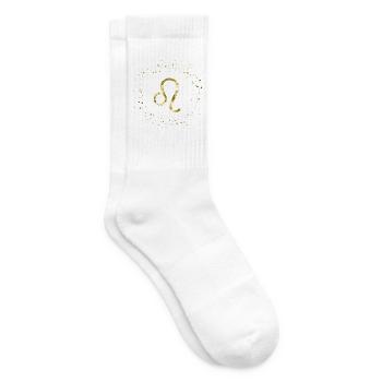 Löwe Sternzeichen - Tennissocken - Weiß - Rechts