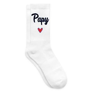 OPA. VATERTAG. ALLES Gute zum Tag des Großvaters. ICH LIEBE DICH. - Tennissocken - Weiß - Rechts