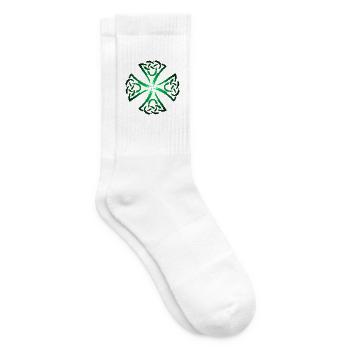 Keltische Symbole Stärke und Mut - Tennissocken - Weiß - Rechts