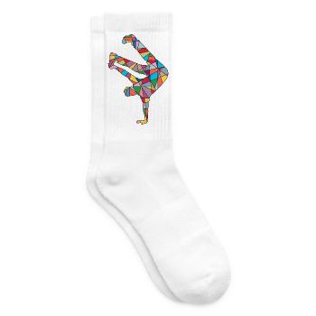 Breakdance Tanz Breakdancer Breakdancer Kinder - Tennissocken - Weiß - Rechts