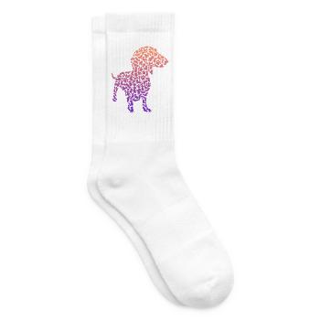 Dackel Mama Dachshund Besitzer Kinder Teckel - Tennissocken - Weiß - Rechts