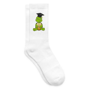 Graduation Turtle - Tennissocken - Weiß - Rechts