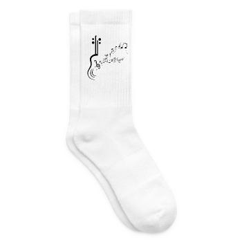 Musical notes Music Musicians Sheet music clef sheet music - Tennis socks - white - Right