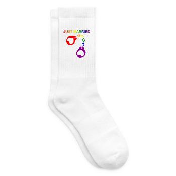 Just married Homosexuell Heirat - Tennissocken - Weiß - Rechts