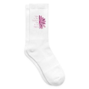 Blume - Tennissocken - Weiß - Rechts