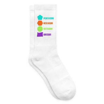 Oregon USA Staat Amerika Reisen Oregonian Salem - Tennissocken - Weiß - Rechts