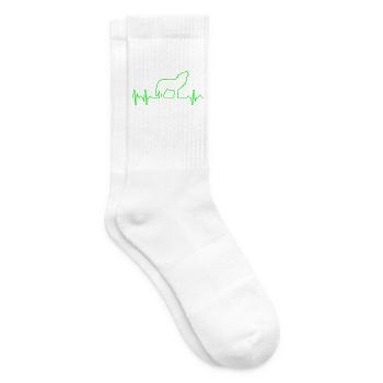 Wolf Herzschlag - Tennissocken - Weiß - Rechts