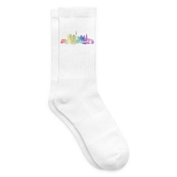 München Skyline - Tennissocken - Weiß - Rechts