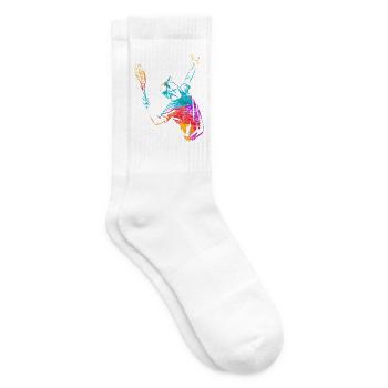 Schmetternder Tennis Rasenplatz - Tennissocken - Weiß - Rechts
