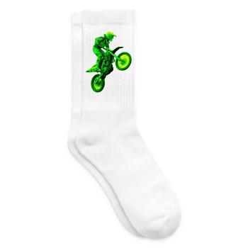 enduro grün - Tennissocken - Weiß - Rechts