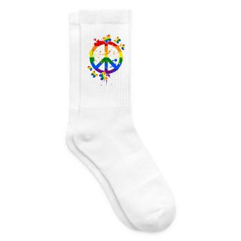 LGBT - Tennissocken - Weiß - Rechts