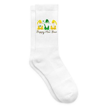 Happy New Year gnome imp - Tennissocken - Weiß - Rechts