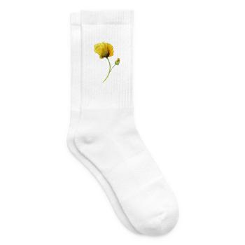 Blume - Tennissocken - Weiß - Rechts