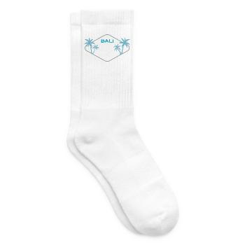 Souvenir rétro de l’écusson de Bali Palm Island à Ubud - Chaussettes de tennis - blanc - Droite